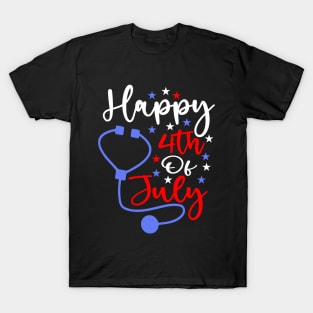 Happy 4th Of July Nurse T-Shirt